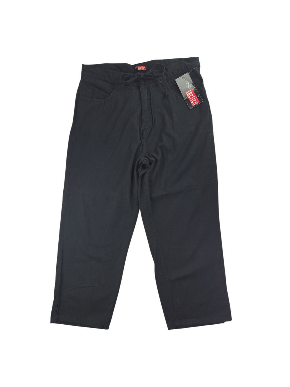 Team Tactics | Black Pull-on Pants w/Drawstring | Size Medium